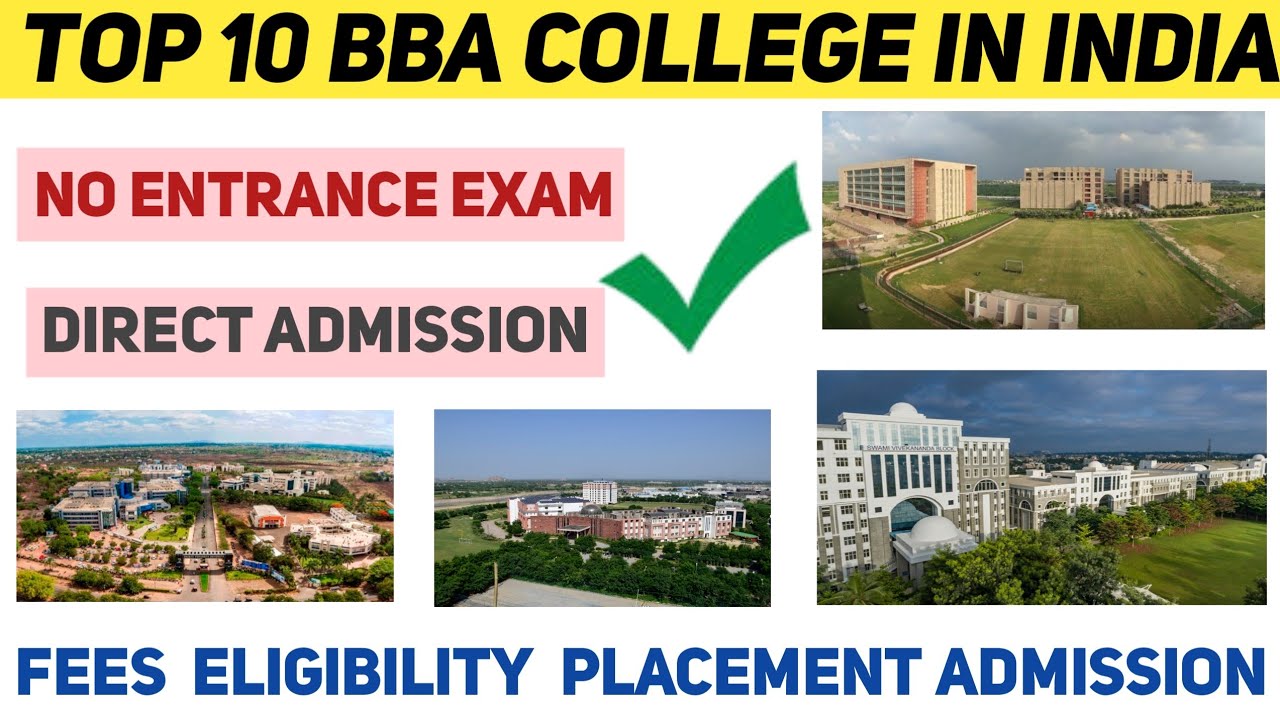 BBA colleges in India with direct admission
